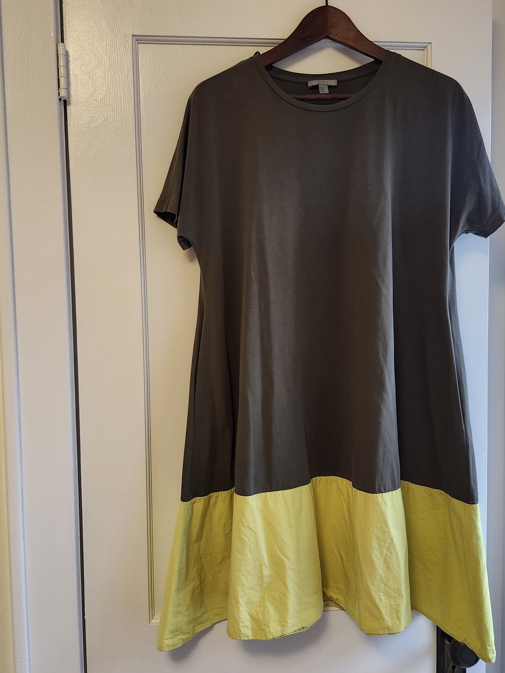 COS Olive Green Crewneck Dress